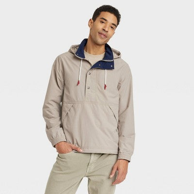 Men's Big & Tall Hooded Ripstop Rain Coat - Goodfellow & Co LT