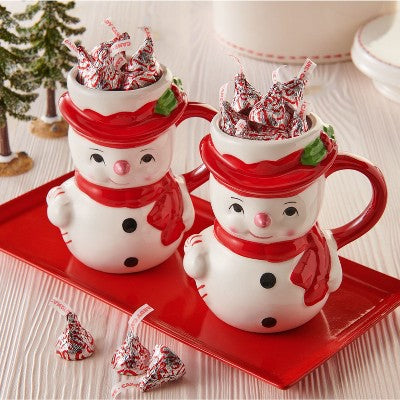HERSHEY'S KISSES Christmas Chocolate Candy Cane Stand Up Pouch - 6.5oz