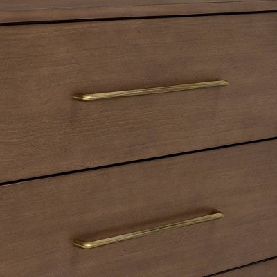 Delta Children Spencer 3 Drawer Dresser with Changing Top - Teak Brown (LOCAL PICKUP ONLY)