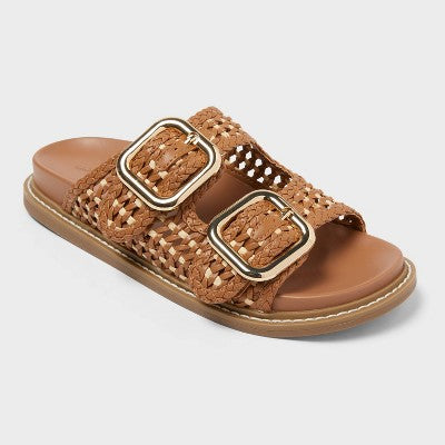 Women's Collin Sandals with Memory Foam Insole - Cognac 6.5