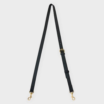 Adjustable Buckle Crossbody Handbag Strap - Universal Thread Black