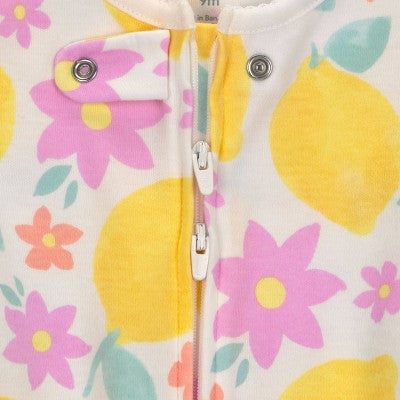 Carter's Baby Girls' Fruit Sleep N' Play - Yellow/Ivory 9M