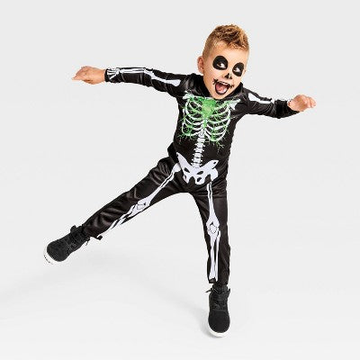 Toddler Glows under Blacklight Electric Bones Skeleton Costume - Hyde and EEK! Boutique 2T-3T