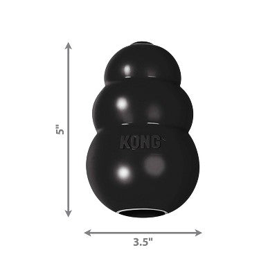 KONG Extreme Classic Dog Treat Dispenser Toy: Large Breed, Rubber, 0.769 lbs, Occupy Pet Activity