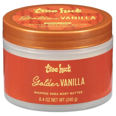 Tree Hut Body Butter - Golden Vanilla - 8.4oz: Moisturizing, Paraben-Free, Vegan, For Normal to Dry Skin