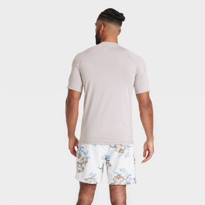 Men's Rash Guard Top - Goodfellow & Co Gray L