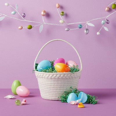 3oz Crinkle Easter Basket Grass Iridescent Green - Spritz