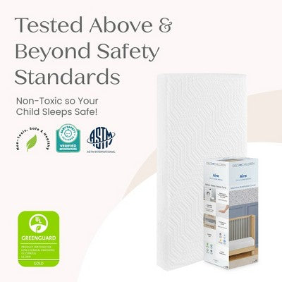 Delta Children Aire Standard Crib and Toddler Foam Mattress 5": Firm, High-Density, Breathable, 9 lb (LOCAL PICKUP ONLY)