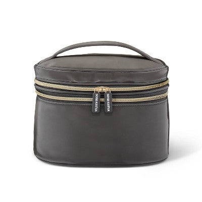 Sonia Kashuk Double Zip Travel Train Case Makeup Bag