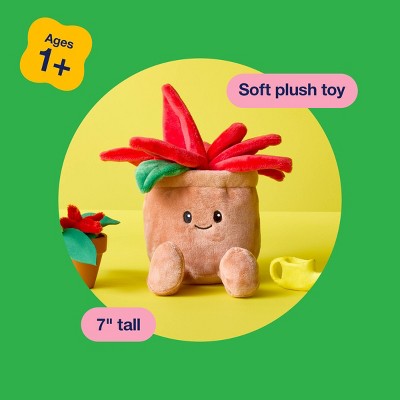 7'' Pointsettia Flower Pot Plush - Gigglescape