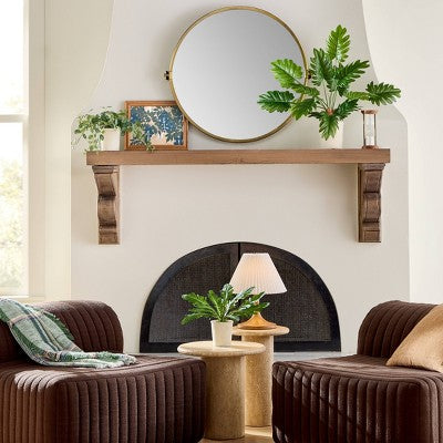 14"x11" Blue and Green Leaves Wall Art - Hearth & Hand with Magnolia