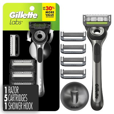 GilletteLabs Value Pack Razor Handle + 5 Blade Refills