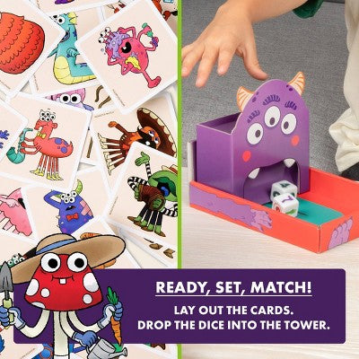 Kitten Games Monster Match Board Game: Educational Social Skills, Fast Play, 2-6 Players