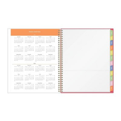 Blue Sky Weekly/Monthly Wirebound Teacher Lesson Planner 8.5"x1" Printed Apple Sketch