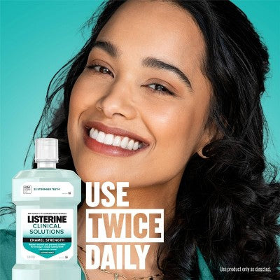 Listerine Clinical Solutions Enamel Strength Mouthwash Alphine Mint - 1L