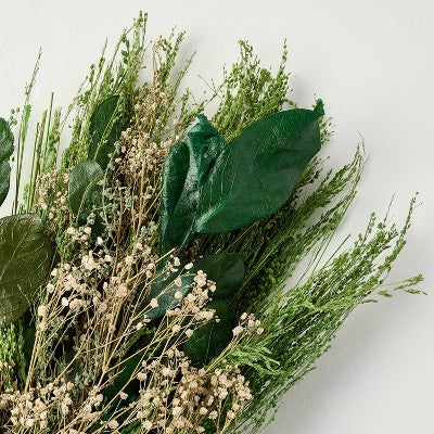 20" Preserved Mixed Leaf and Grass Spring Bundle - Hearth & Hand with Magnolia