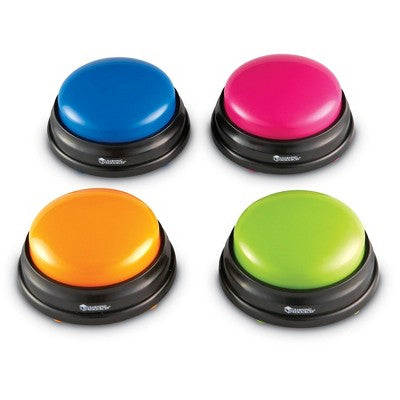 Learning Resources Answer Buzzers - 4pk: Teaching Aid, Educational Tools for Kindergarten & Preschool