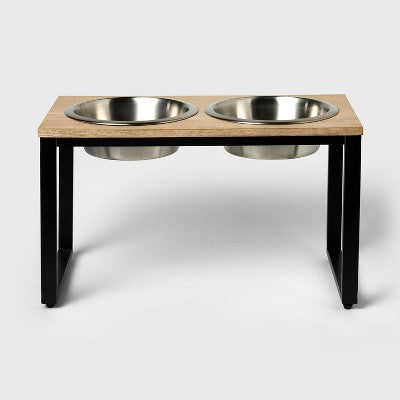 4 Cup Collapsible Tall Elevated Feeder Double Dog Bowl - Boots & Barkley