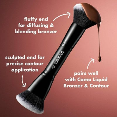 e.l.f. Liquid Bronzer & Contour Duo Makeup Brush