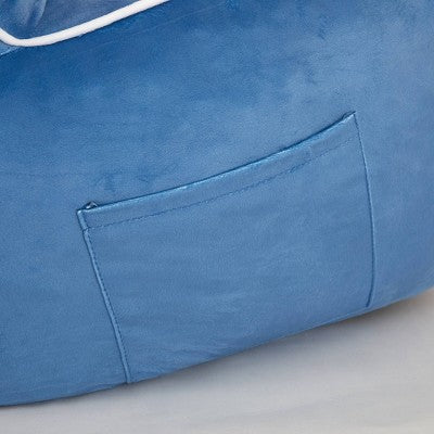 Stitch Kids' Compressed Foam Plush Chair Blue