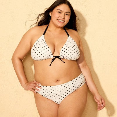 Women's Mid-Rise High Leg Cheeky Coverage Bikini Bottom 3X