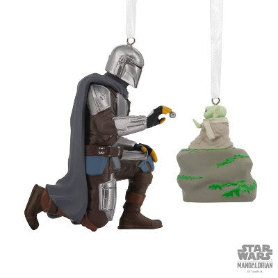 Hallmark 2pc Star Wars: The Mandalorian and Grogu Christmas Tree Ornament Set