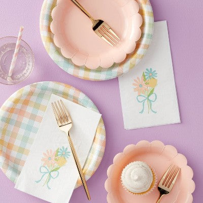 30ct Easter Floral Bouquet Guest Towe - Spritz