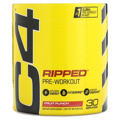 C4 / Cellucor C4 Ripped, Pre-Workout, Fruit Punch, 5.8 oz (165 g)