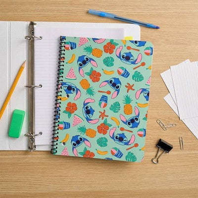 Disney 8"x10.5" Stitch Wide Rule Single Subject Notebook