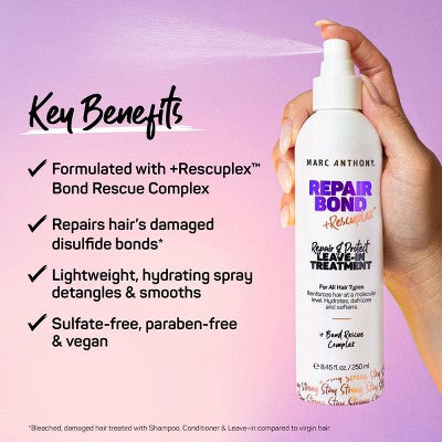 Marc Anthony Repair Bond + Rescuplex Repair & Protect Leave-In Hair Treatment - 8.45 fl oz