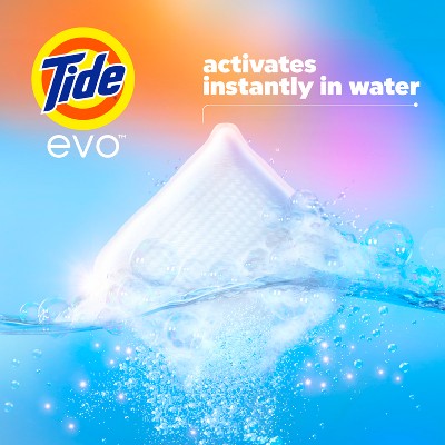 Tide EVO Original Laundry Detergent Tablets - 42ct: Box, Odor Control, Cold Water Detergent, Dye-Free