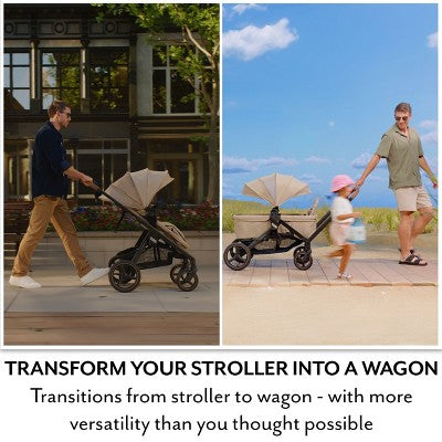 Evenflo Transformer Travel System and Stroller Wagon with LiteMax NXT Infant Seat with SS - Travertine (LOCAL PICKUP ONLY)