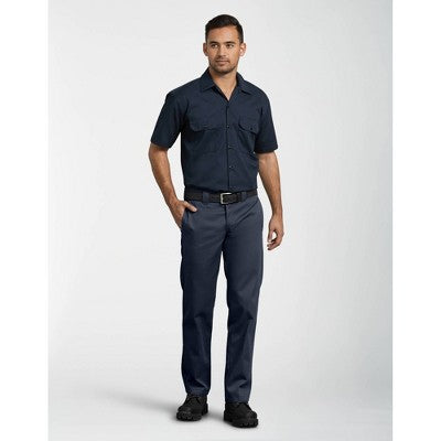 Dickies Men's Slim Straight Fit Twill Work Pants Navy Blue 30x30
