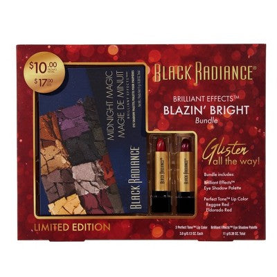 Black Radiance Brilliant Effects Blazin' Bright Cosmetic Bundle Gift Set - 3ct