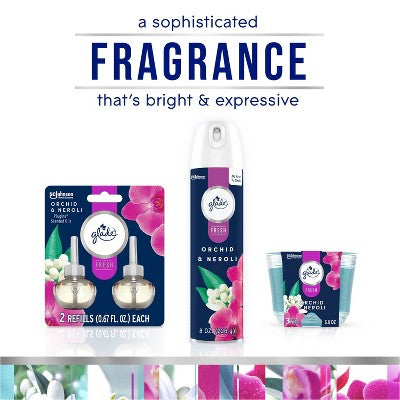 Glade Fresh Aerosol Room Air Freshener - Orchid & Neroli - 8oz