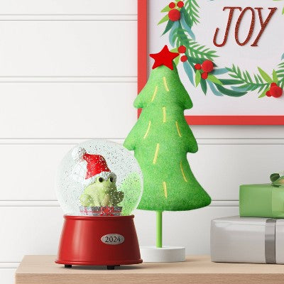 5.5"x4" Frog 2024 Christmas Snow Globe - Wondershop