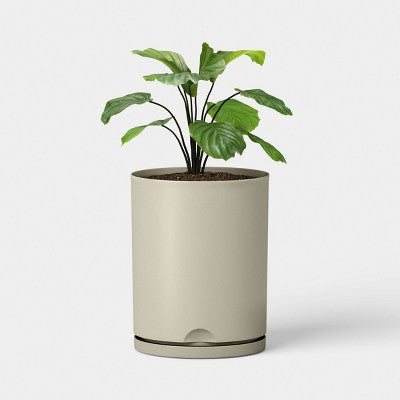 Recycled Resin Indoor Outdoor Planter 14"x16" Tan - Room Essentials