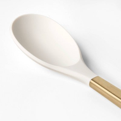 Silicone/Stainless Steel Spoon Champagne - Figmint