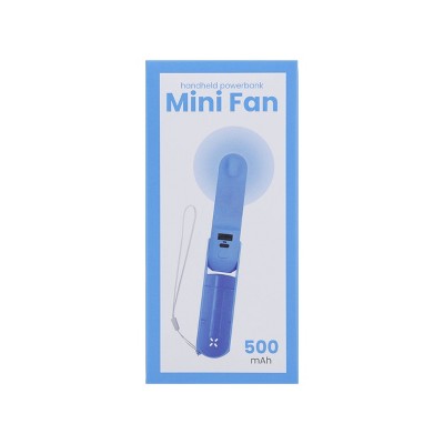 Vivitar 500mAh Power Bank Fan - Blue