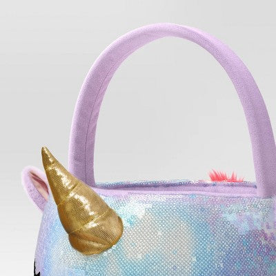 Halloween Unicorn Round Trick or Treat Decorative Bling Basket - Hyde and EEK! Boutique