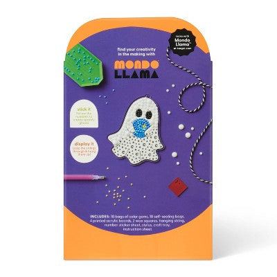 4ct Halloween Craft Gem Art Ghosts Activity DIY Art Kit - Mondo Llama