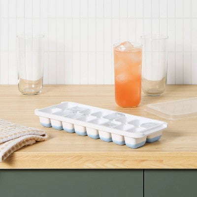 Ice Cube Tray Soft Release with Lid White - Room Essentials