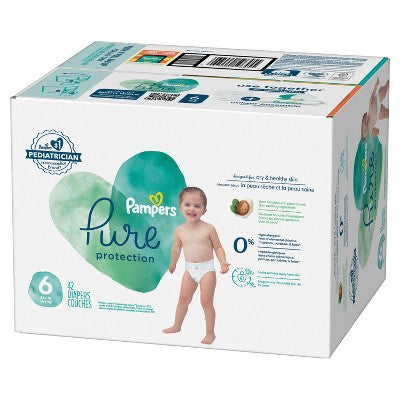 Pampers Pure Protection Diapers Super Pack - Size 6 - 42ct