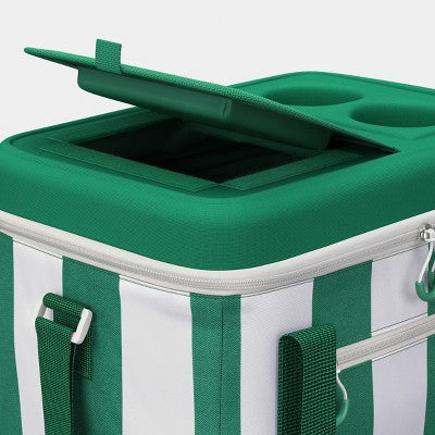 24 Cans/20.7 qt Soft Sided Cooler Green - Sun Squad