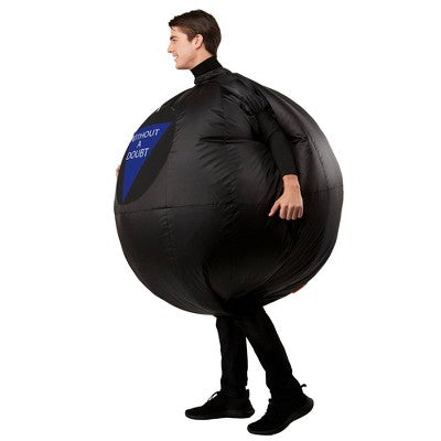 Adult Magic 8 Ball Costume Inflatable Suit - One Size Fits Most