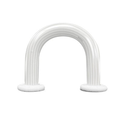 MINNIDIP Exclusive Resort Collection Garland Arch Play Sprinkler - Iridescent Pearl: Portable, Inflatable Fun for Kids