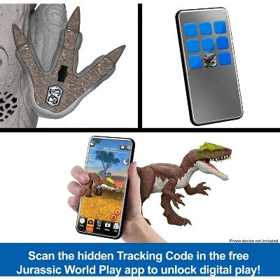 Jurassic World Rebirth Frenzy Pack Archaeornithomimus Dinosaur Figure, Authentic Toy, Digital Play