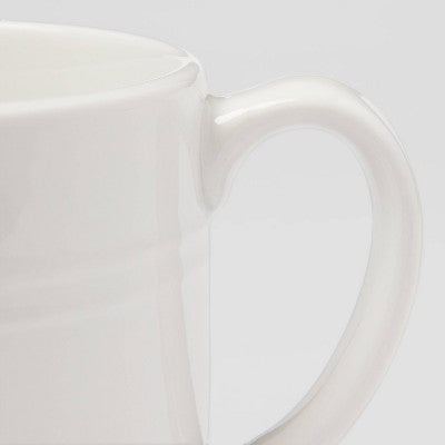 15oz Stoneware Westfield Mug White - Threshold