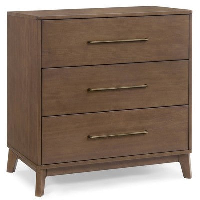 Delta Children Spencer 3 Drawer Dresser with Changing Top - Teak Brown (LOCAL PICKUP ONLY)