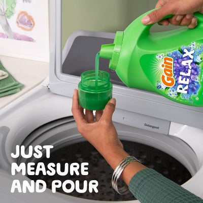 Gain Relax Dewdrop Dream Liquid Laundry Detergent 61 Loads - 88 fl oz